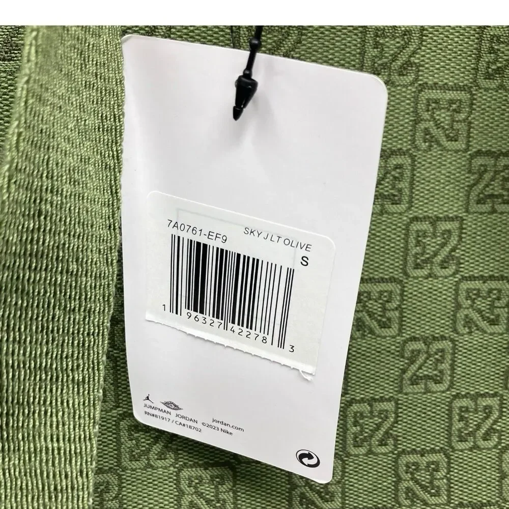 Jordan Backpack Womens‎ Green Mini Nike Monogram Logo Jacquard School 8L 7A0761